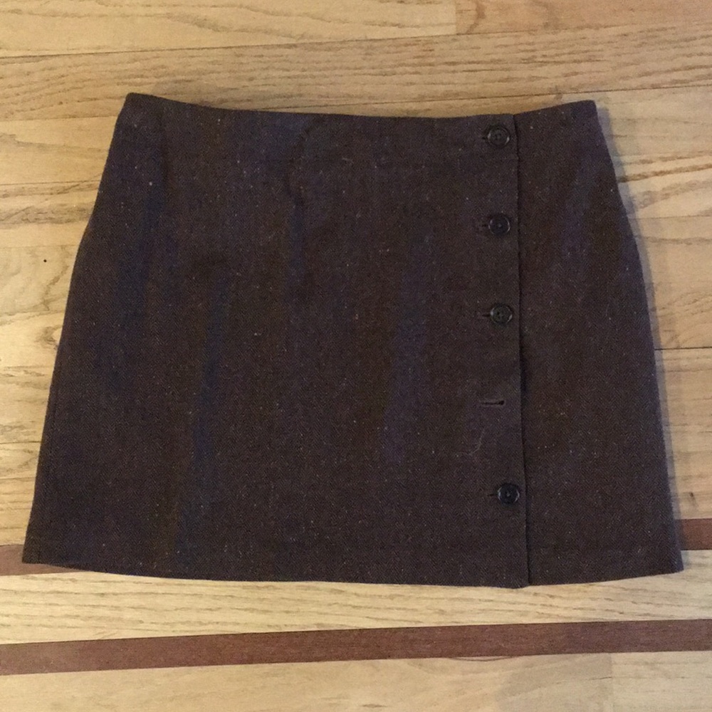 J Crew tweed skirt perfect with black/brown boots!